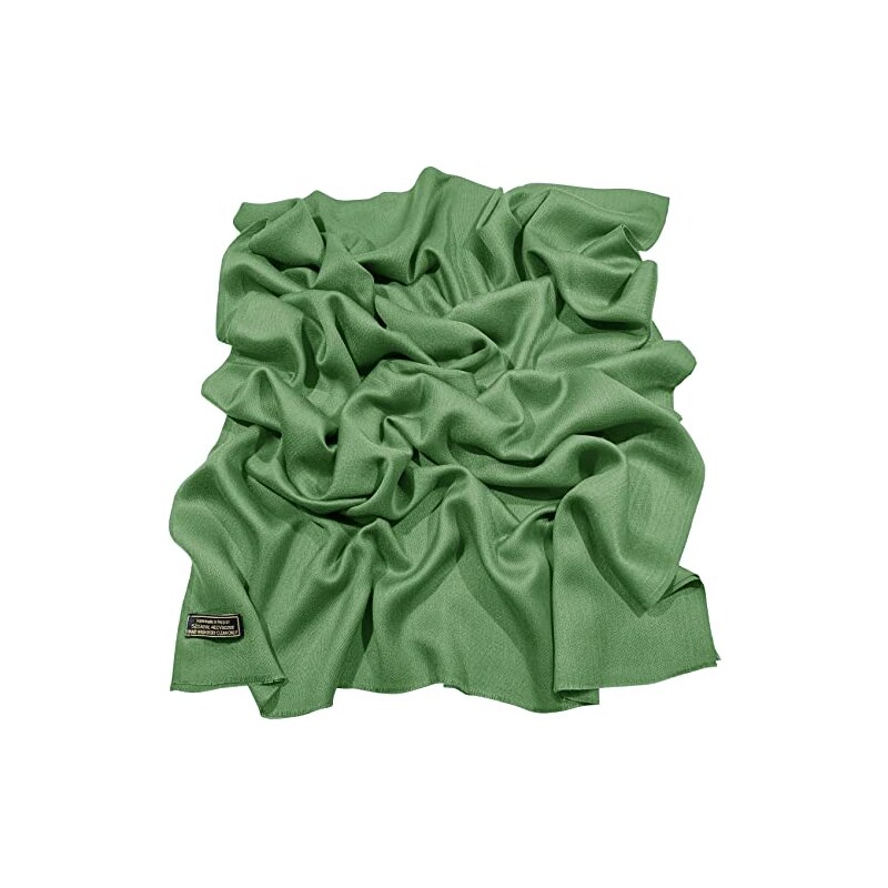 Sciarpa cappa verde bianco melange - Donna - Abbigliamento - di Bruc | su MissHobby
