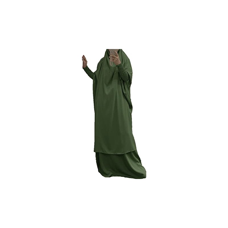 MANYMANY Abito Musulmano In Due Pezzi Per Donna Abito Da Preghiera Islamico Abito Hijab A Figura Intera Abito Arabo Abaya 58771301