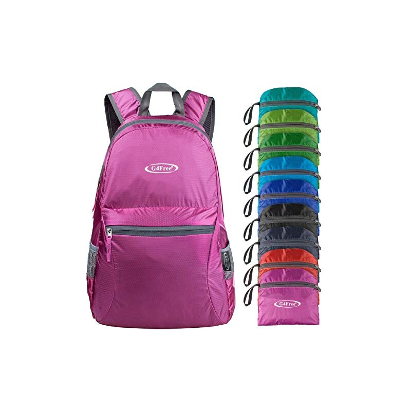 PAXLAMB Zaino Pieghevole 25L Ultra Leggero (0,1kg) Impermeabile Per Viaggi, Trekking E Campeggio
