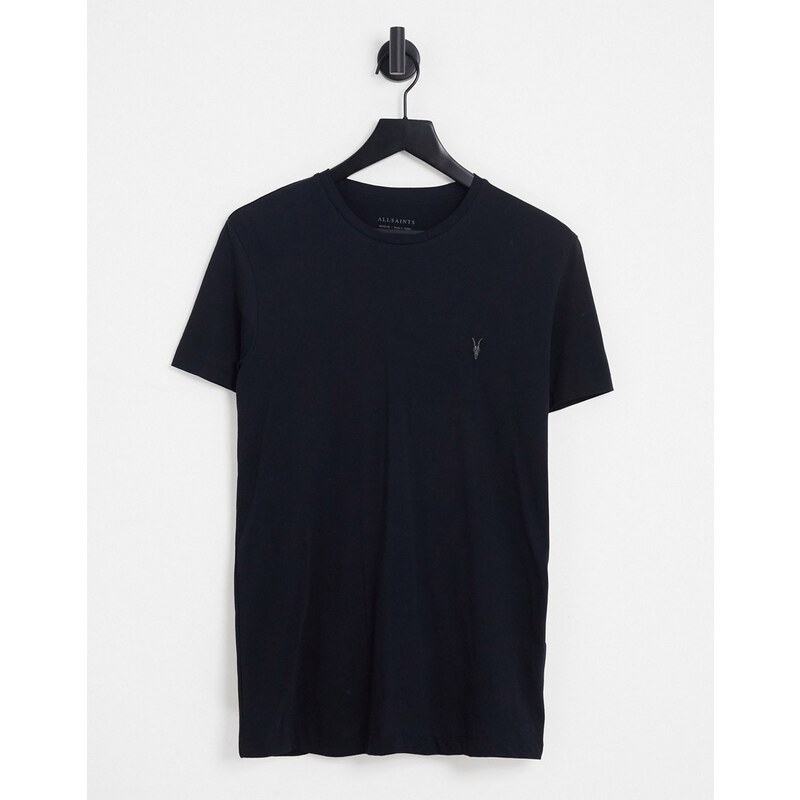 AllSaints - Tonic - T-shirt girocollo blu navy