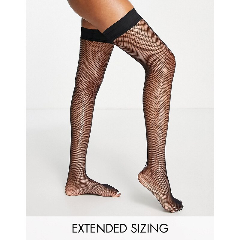 Collant a rete fantasia a vita alta da donna Bretelle Collant