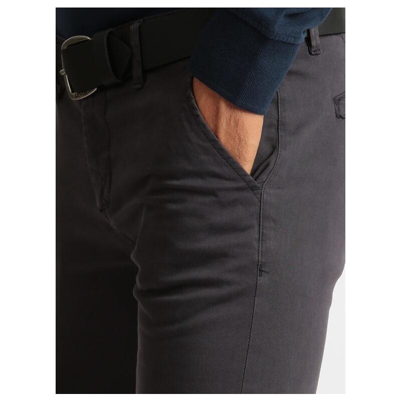 Baci & Abbracci Pantaloni In Cotone Modello 4 Tasche Casual Uomo Grigio Taglia 46