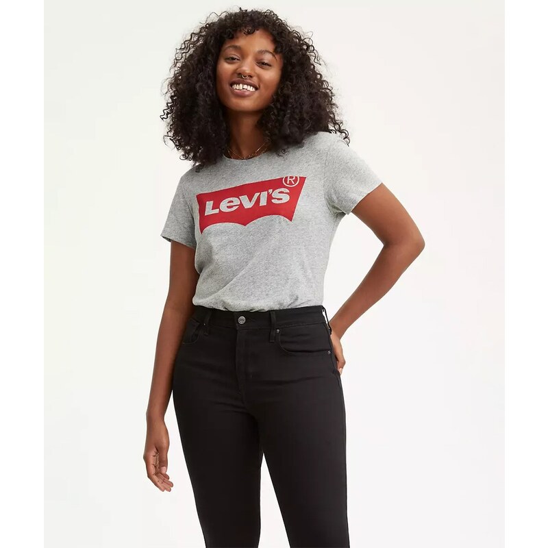 Levi's T-Shirt The Perfect Tee Better Batwing Donna Grigio