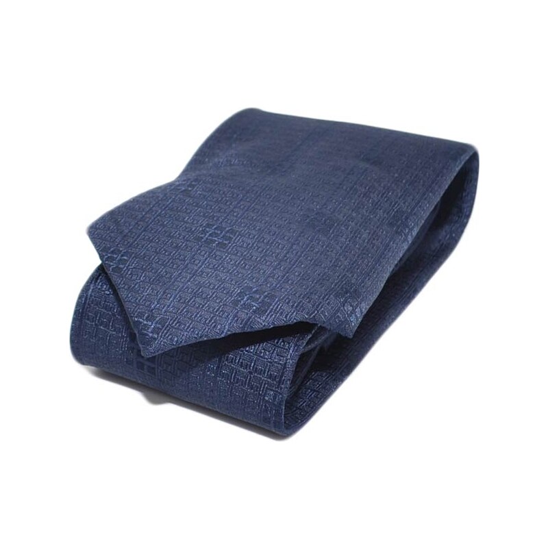 Malu Shoes Set cravatta pochette e gemelli in cotone blu con dettagli tono su tono confezione regalo per professionisti
