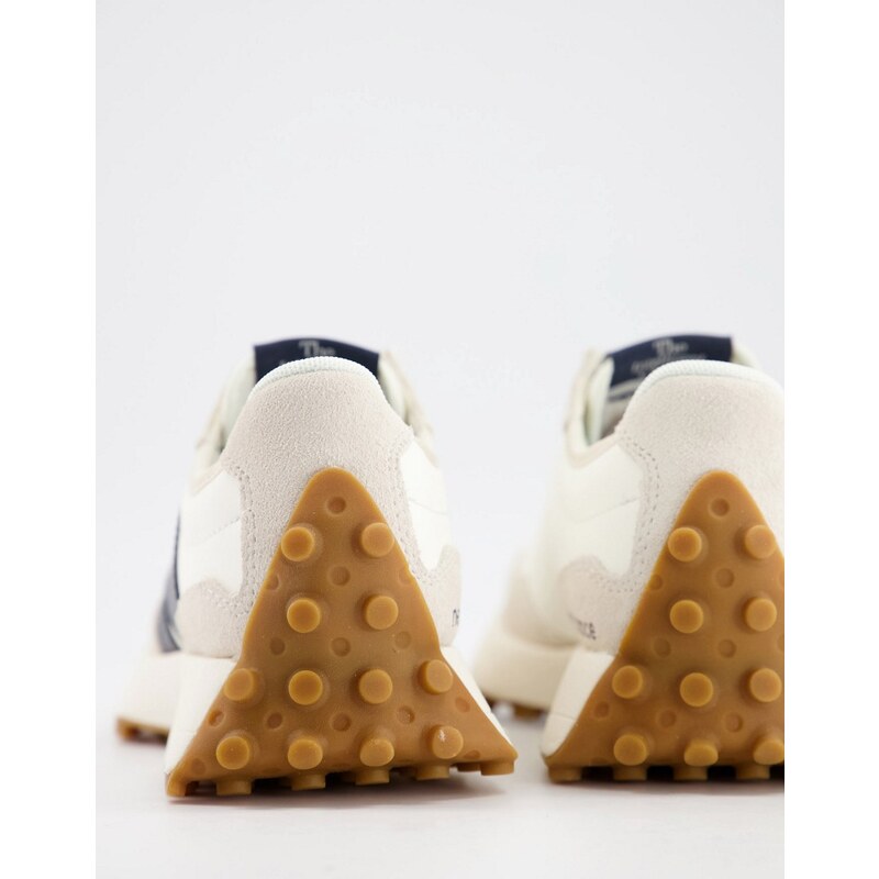 New Balance - 327 - Sneakers bianco sporco/blu navy