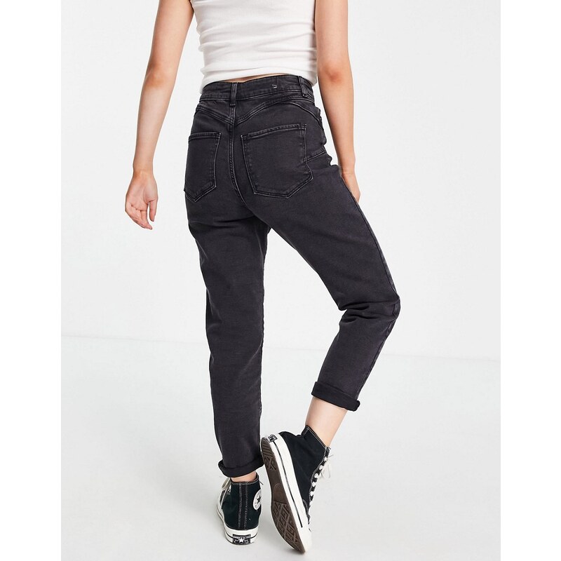 New Look Petite - Mom jeans neri-Nero