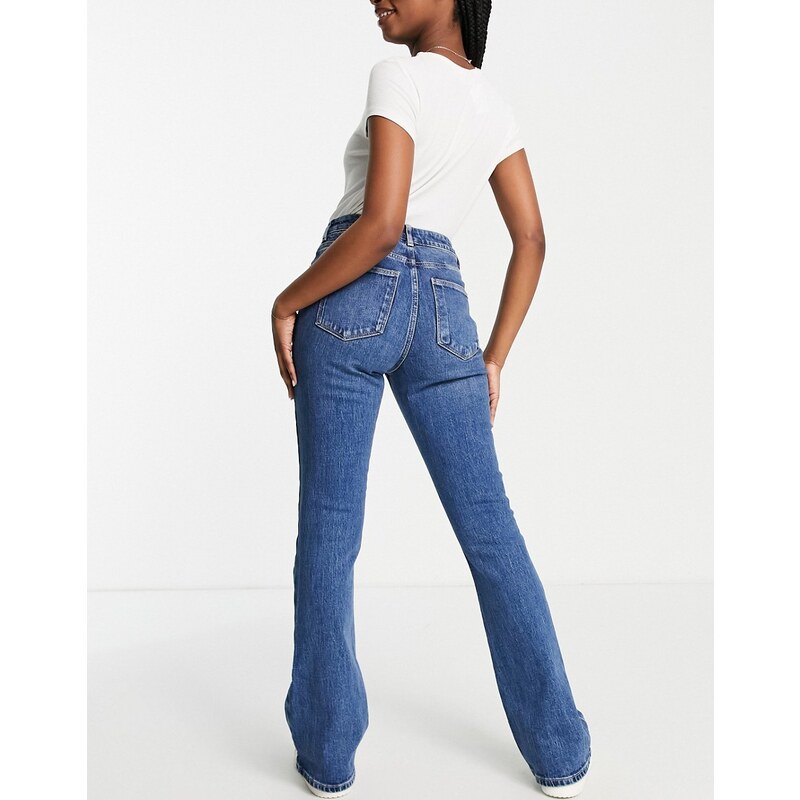 New Look - Jeans a zampa anni '00 blu medio
