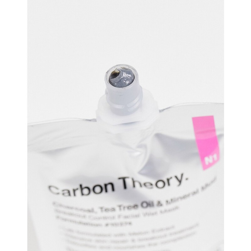Carbon Theory - Maschera viso anti-imperfezioni al carbone, olio di tea tree e fango minerale da 50 ml-Nessun colore