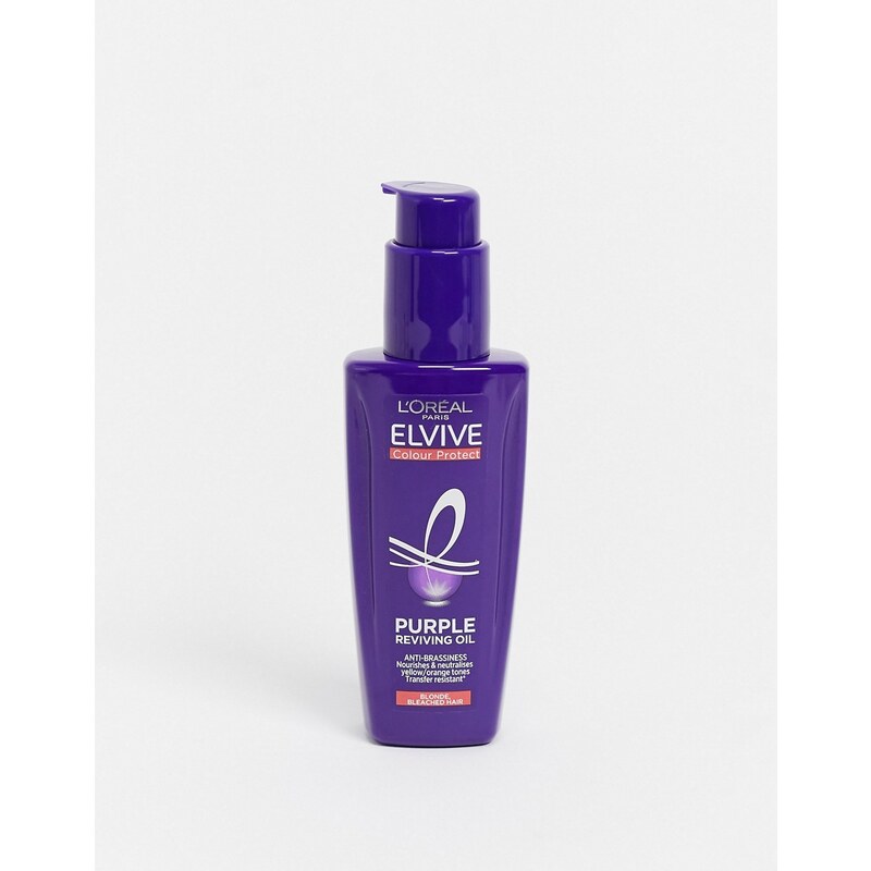 L'Oreal Elvive - Olio per capelli Colour Protect Purple Anti-Brassiness 100ml-Nessun colore
