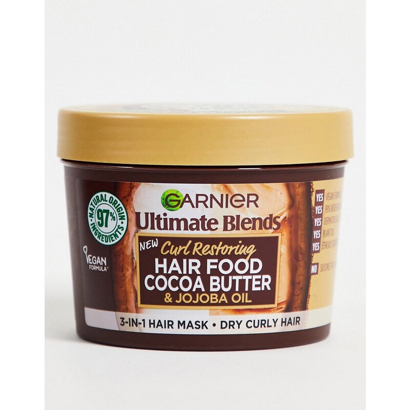 Garnier - Ultimate Blends - Maschera per capelli secchi e ricci da 390 ml-Nessun colore
