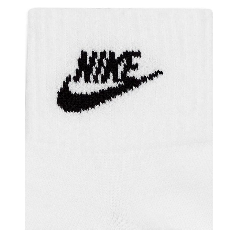 Nike - Everyday Essential - Confezione da 3 paia di calzini bianchi corti-Bianco