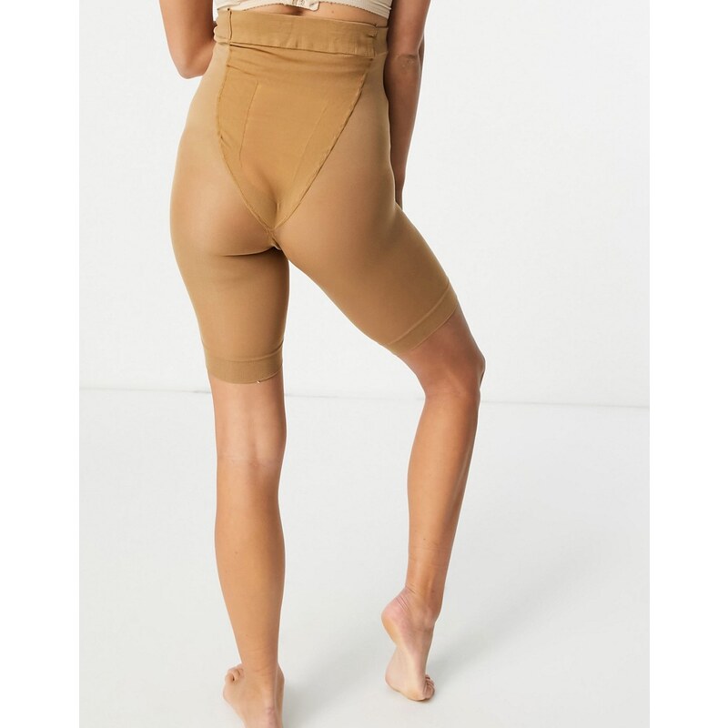 ASOS DESIGN Maternity - Confezione da 2 pantaloncini anti-sfregamento bronzo dorato-Neutro