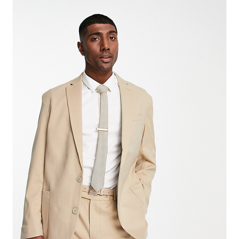 New Look - Giacca da abito comoda color cuoio-Marrone