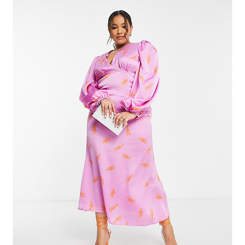 Twinset Vestiti Lunghi Arancioni Esclusiva Never Fully Dressed