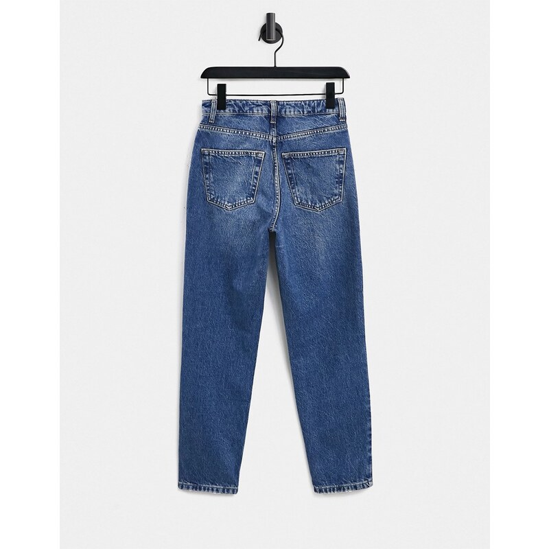 Topshop - Original - Mom jeans lavaggio blu indaco