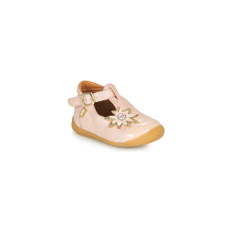 Conguitos Ballerine Per Bambina Con Fibbia | Scarpe Comfort In Pelle Beige E Rosa - Prodotto In Spagna