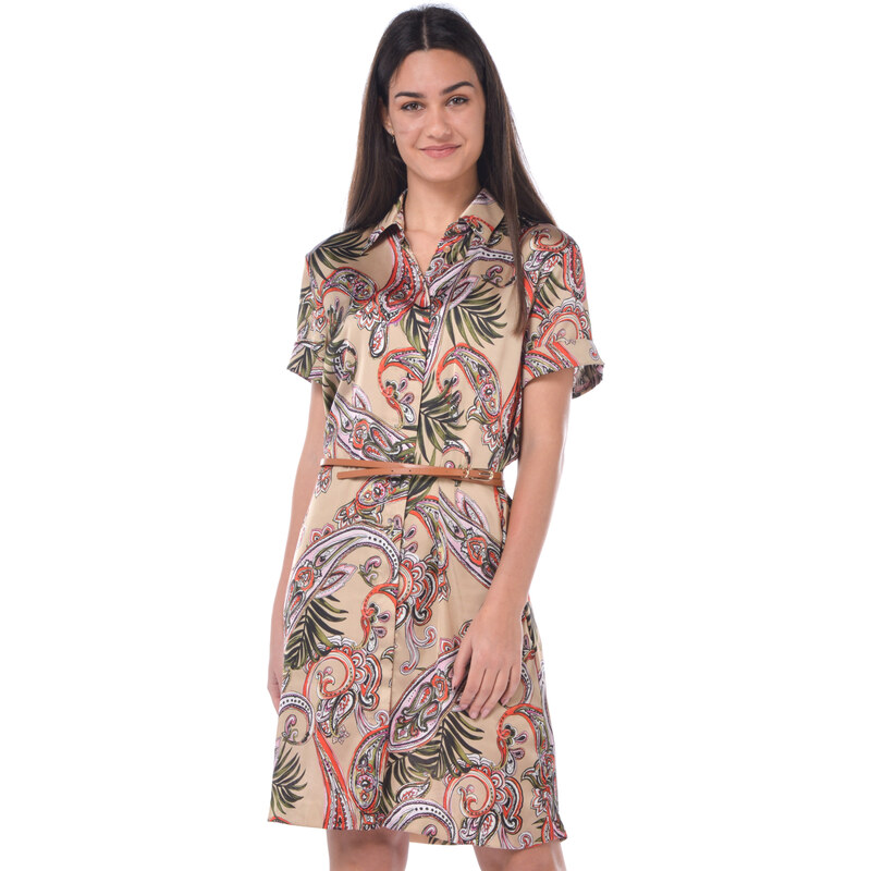 Miglior prezzo donna Boho stampa floreale abito a vita alta Casual con cinturino