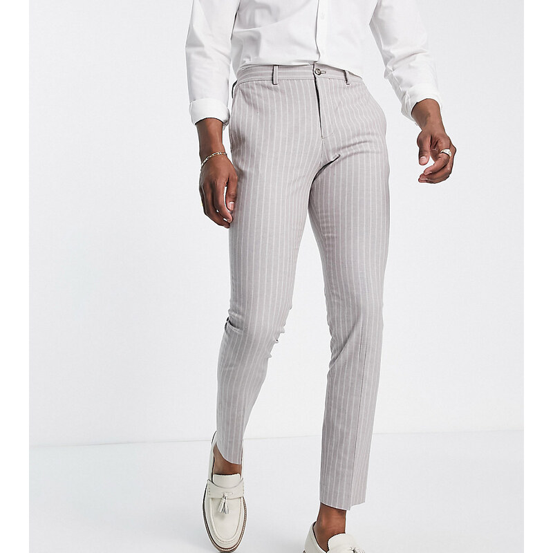 Jack & Jones Premium - Pantaloni da abito estivi slim beige-Neutro
