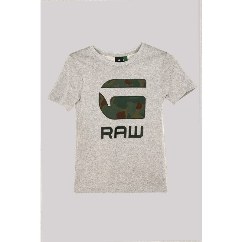 G-STAR RAW KIDS T-Shirt Grigia con Logo