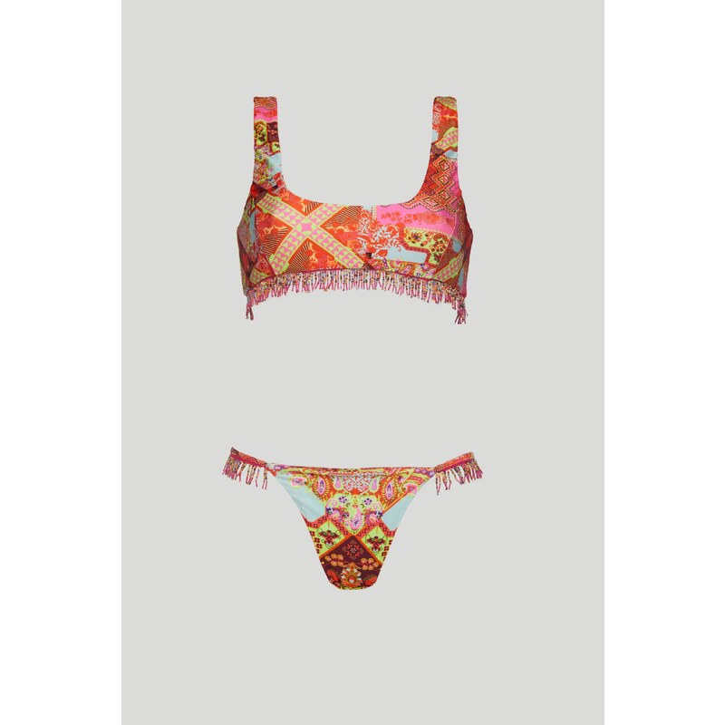 EFFEK F**K Bikini Corallini con Top a Brassiere