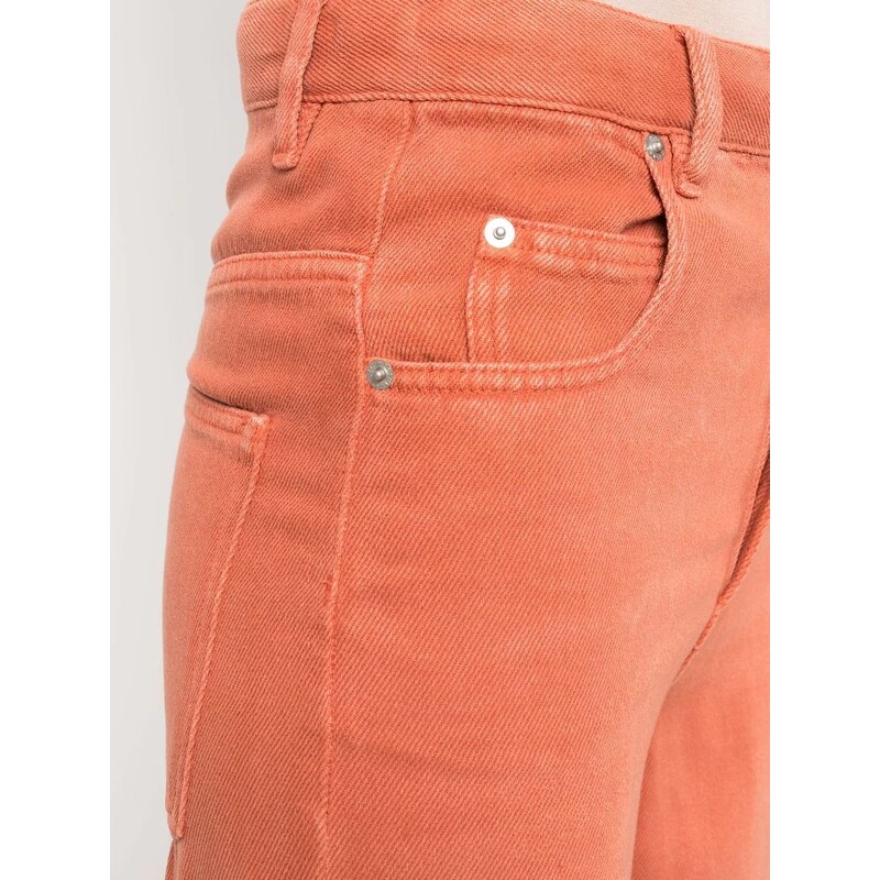 MARANT ÉTOILE Jeans dritti a vita alta - Arancione GU7825