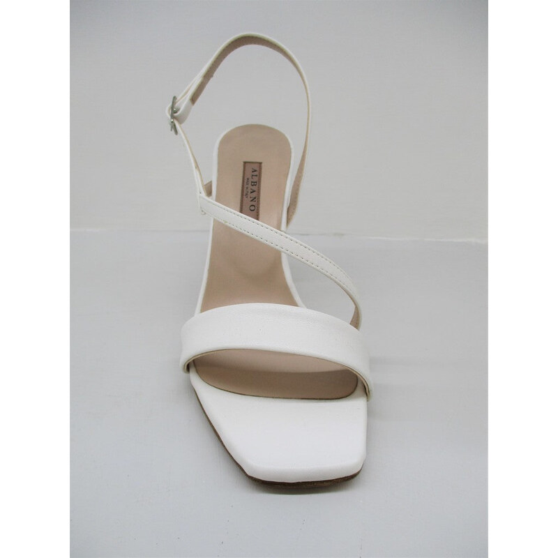 Sandalo pelle donna ALBANO 4178 bianco