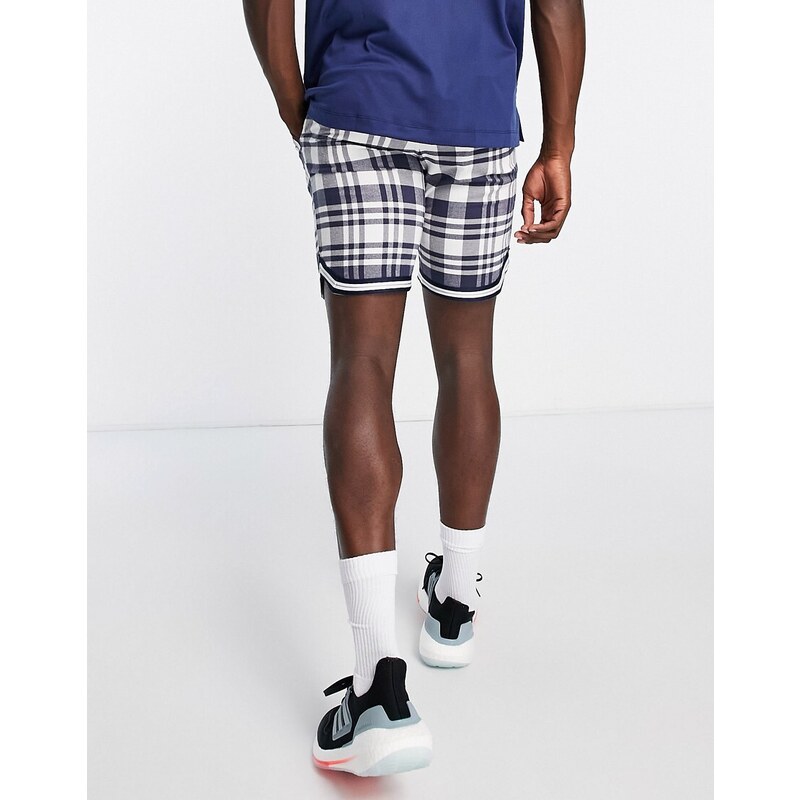 adidas Golf - Adicross The Open - Pantaloncini bianchi a quadri-Bianco