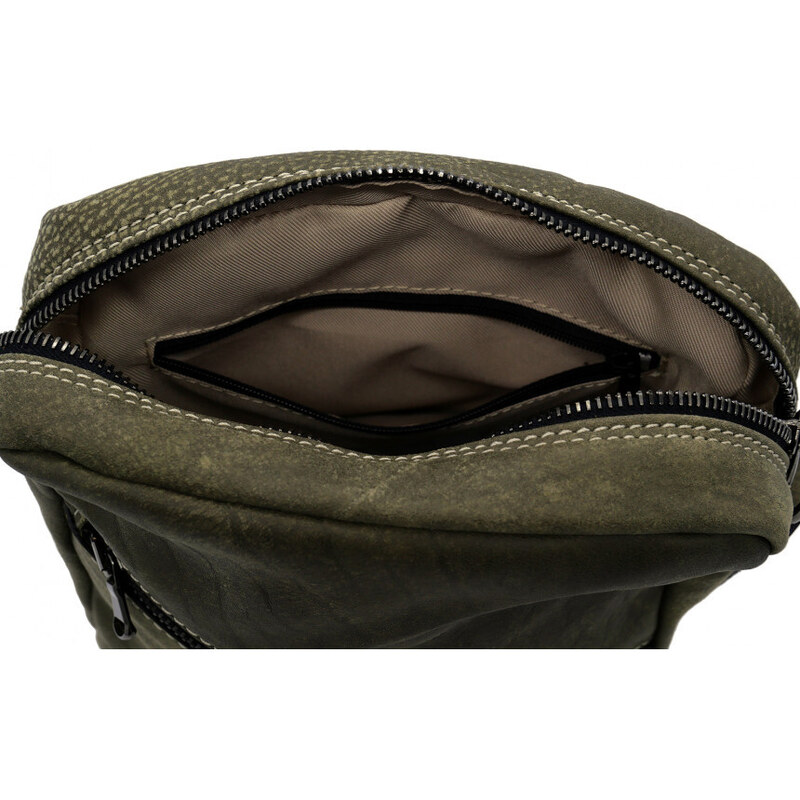 Leather Trend Portofino - Tracolla Verde Scuro In Vera Pelle