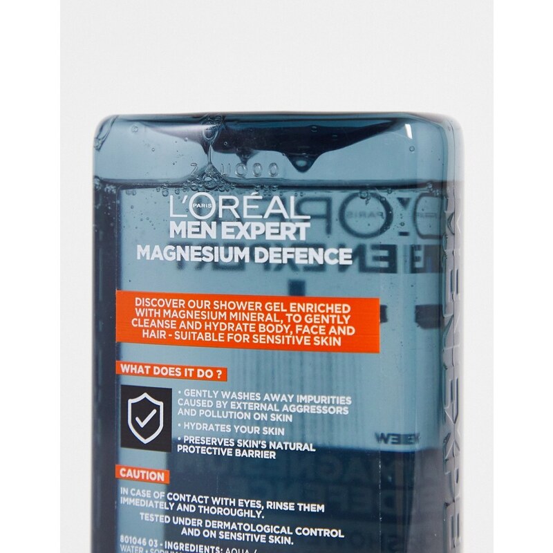 L'Oreal Men Expert - Gel doccia Magnesium Defence-Nessun colore
