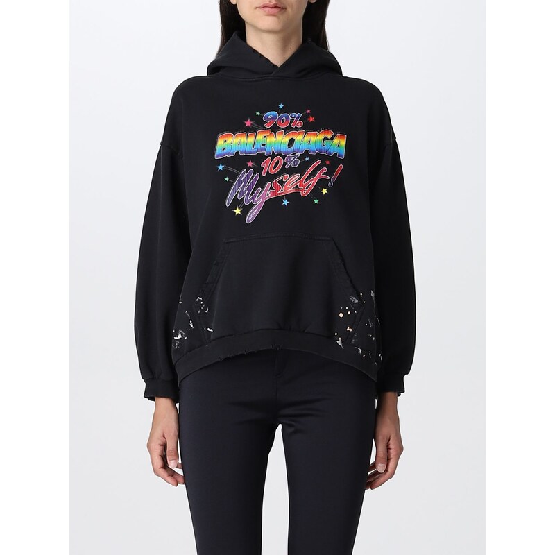 Cioatin Felpa con cappuccio da donna oversize Ditsy floreale Y2K