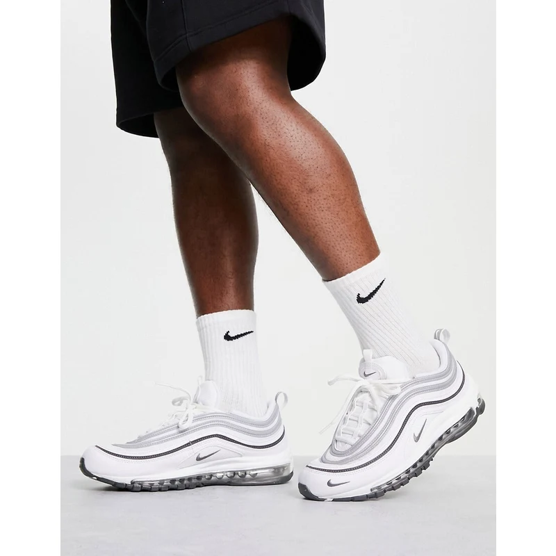 Nike Air Max 97 Sneakers bianche e grigie Bianco Stileo