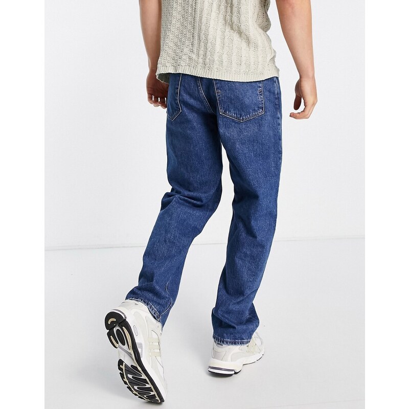 Selected Homme - Kobe - Jeans ampi lavaggio medio-Blu