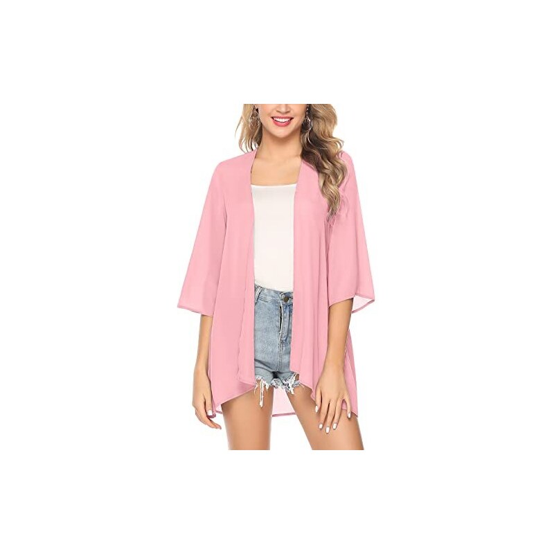 Humble Hilo Cardigan Kimono Donna Senza Maniche – Leggero, Fluido, Copricostume Boho – Taglia Unica