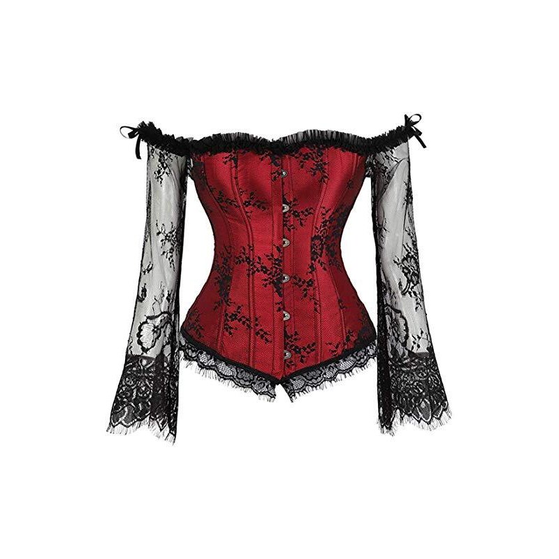 Elaborate Gothic Dress met korset en kortere rok aan de voorkant | Gothicana by EMP Mini-jurk