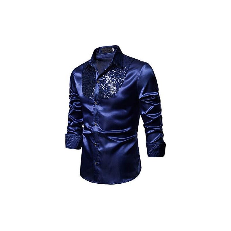 Camicia Da Uomo A Maniche Lunghe Abbottonata Anni '70 E '80 Da - Foto 11