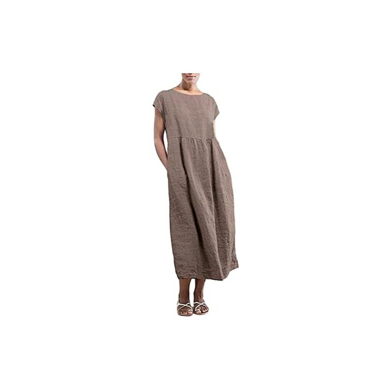 Cocila Magliette Estive Casual Larghe con Scollo A V E Maniche Corte da Donna Camicia Quadri Camicia di Lino Donna Maniche Corte Cotone Camicetta Elegante Rossa Maglie Nere 50 Anni T Shirt