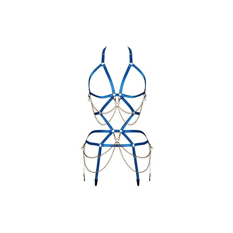 Reggiseno In Pelle Con Catene - Accessorio Punk Per Donna, Perfetto Per Feste, Cosplay E Halloween - Foto 12