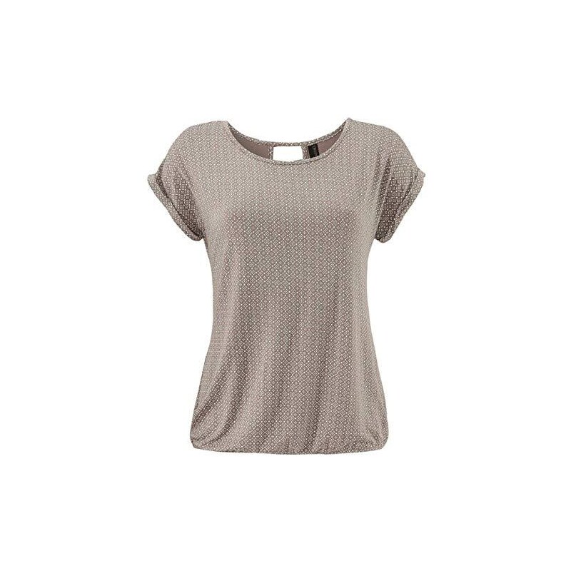 TrendiMax T-Shirt Donna Cotone Manica Corta Maglietta Estiva Magliette  Stampa Maglia Primavera Blusas Elegante Tee Tshirt Marrone XL 