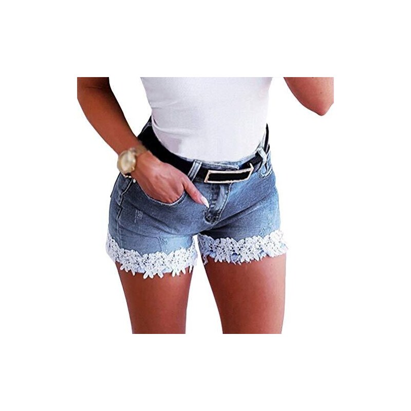 Pantaloncini Corti Ragazza Eleganti con Cintura Elastica con Fiocco Pantaloncini Donna Estivi Vita Alta Pantaloni da Lavoro Casuale Ragazza Tumblr Bermuda Estivi Palestra Sportivi Pantaloni Corti