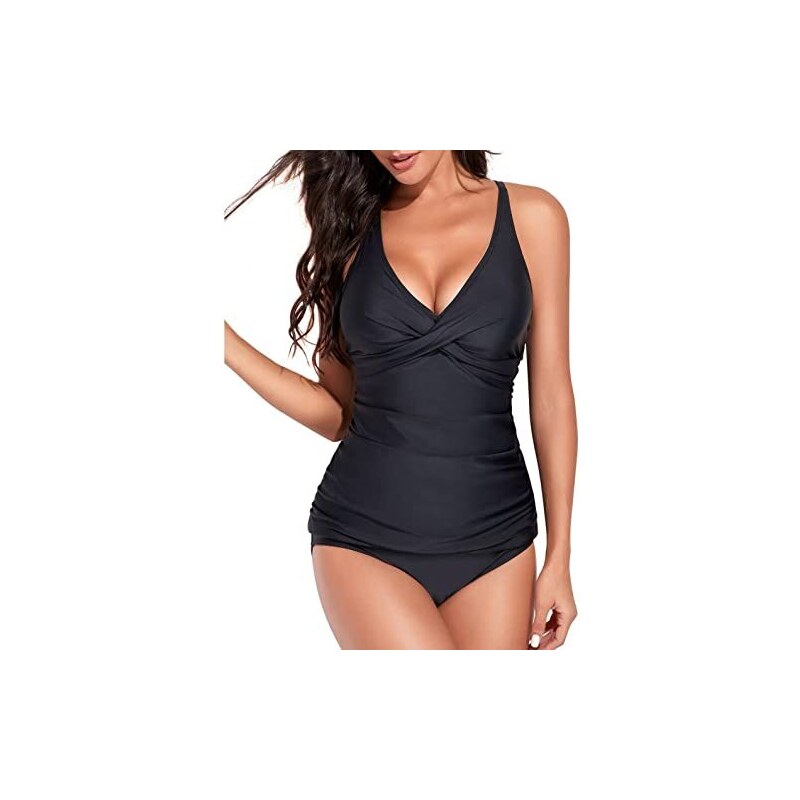 Costume Da Bagno Donna A Due Pezzi Tankini Pantaloncino