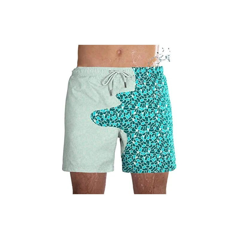 Pantaloncini Da Bagno Bermuda Uomo, Taglie S A 4XL, Rossi A Quadri, Asciugatura Rapida