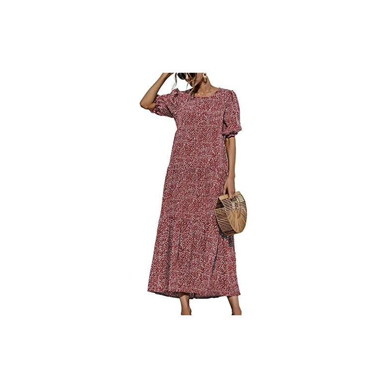lozssnigzi Abito Natalizio Donna, Abito Scozzese Eleganti Abiti da Sera Maniche Lunghe Invernale Vestiti Tartan Party Lungo Vestito Scozzesi Cerimonia Casual