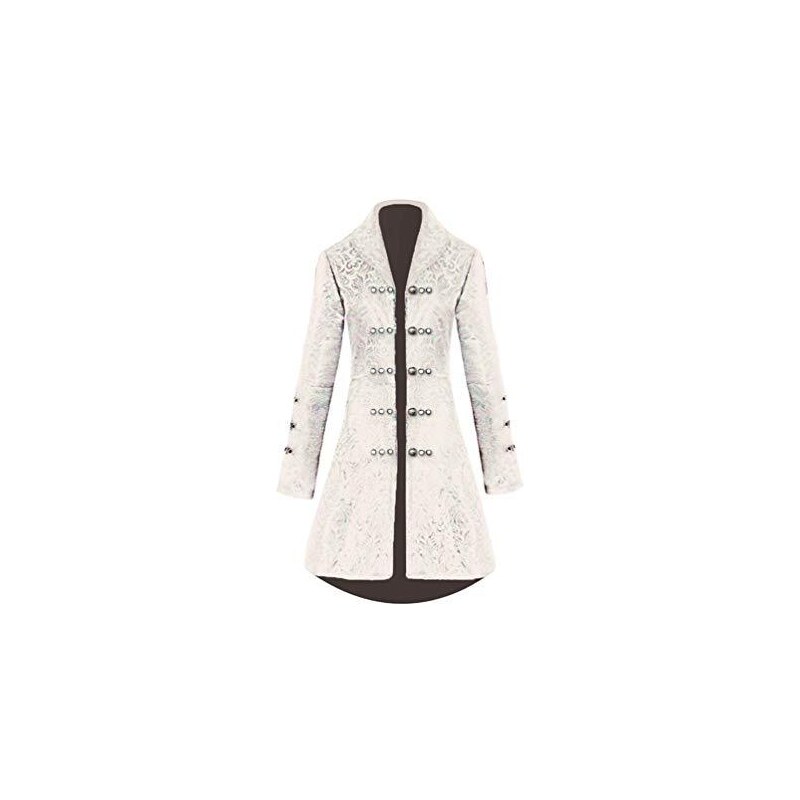 Donna Gotico Nero Pelle Cappotto Edwardian Vittoriano A Zampa Goth Punk Giacca - Foto 7