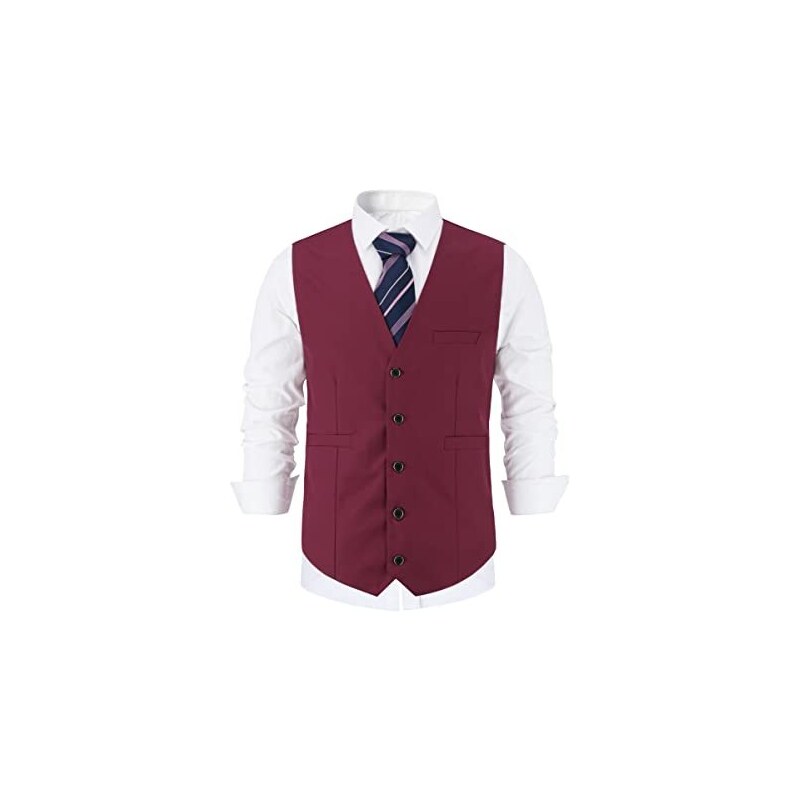 Gilet Uomo Retro In Misto Lana - Formale O Casual, Taglio Slim, Vita Corta