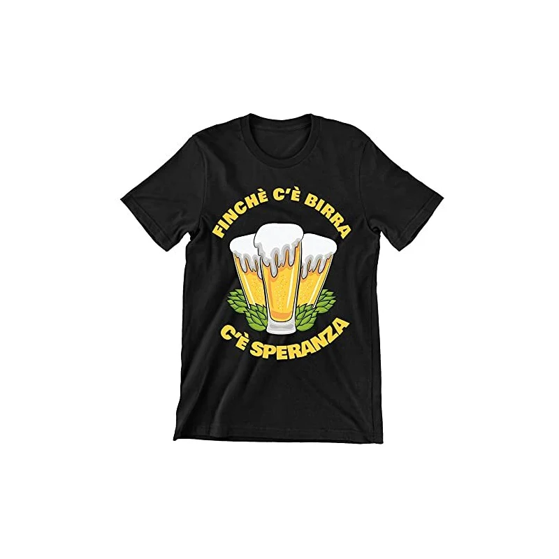 Incidiamo Maglietta Birra Uomo Frasi Divertenti Birra Finchè c'è