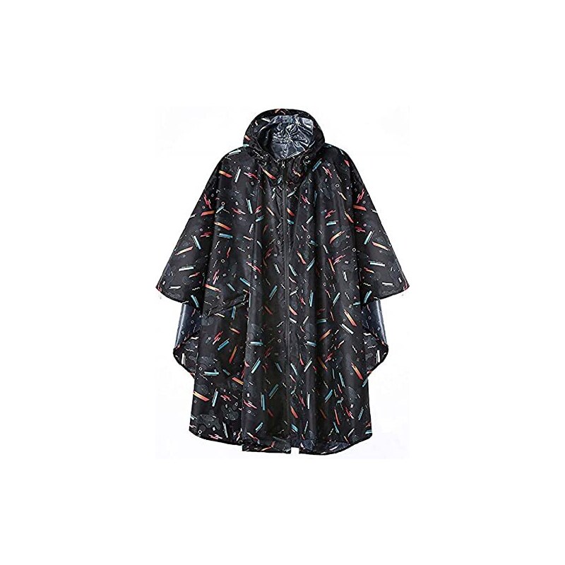 Abbigliamento Outdoor Poncho Antipioggia Trasparente Unisex - Leggero E Portatile - Per Trekking, Ciclismo, Eventi Mantella Portatile - Foto 6