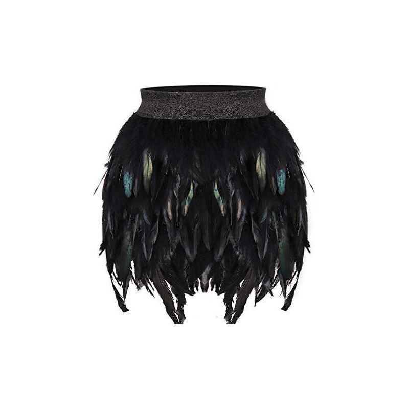 Taiduosheng - Gonna da donna, stile steampunk, stile punk gotico, in pizzo, nero, S (vita 73,7 cm