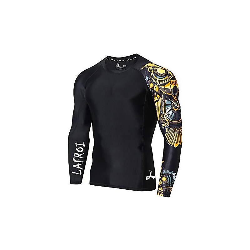 Maglia UV Uomo Maniche Lunghe - Top Surf E Nuoto Compressione Asciugatura Rapida - Foto 11