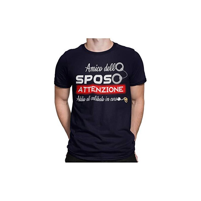 MAGLIETTE ADDIO AL CELIBATO T-SHIRT DIVERTENTE PER SPOSO ED AMICI frasi ironiche MAGLIETTE ADDIO AL CELIBATO T-SHIRT DIVERTENTE PER SPOSO ED AMICI frasi ironiche