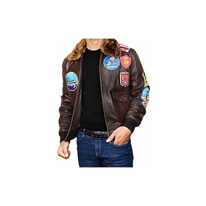 LP FACON Tom Cruise Multipla Patch G1 Collare Di Pelliccia USAAF lp-facon-tom-cruise-multipla-patch-g1-collare-di-pelliccia-usaaf